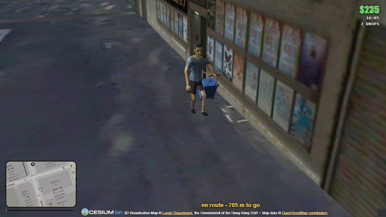 Gameplay from Hong Kong Delivery Explorer in To Kwa Wan